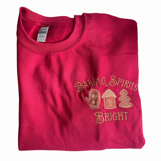 Baking Spirits Bright Embroidered Sweater
