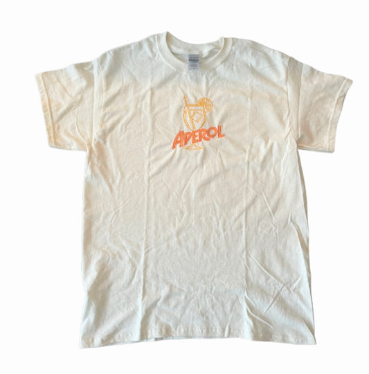 Aperol Spritz Embroidered T-Shirt – Summer Cocktail Tee