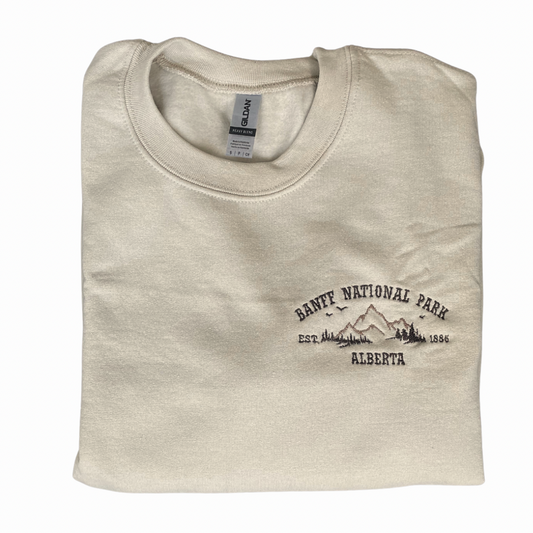 Banff National Park- Embroidered Sweater