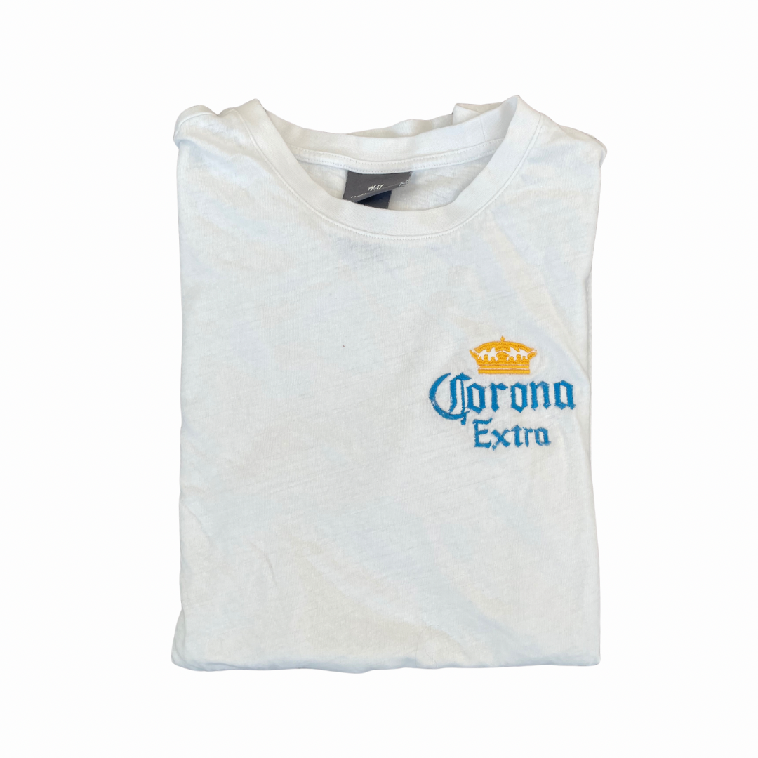 Beer Brand Corona Extra Embroidered Tee