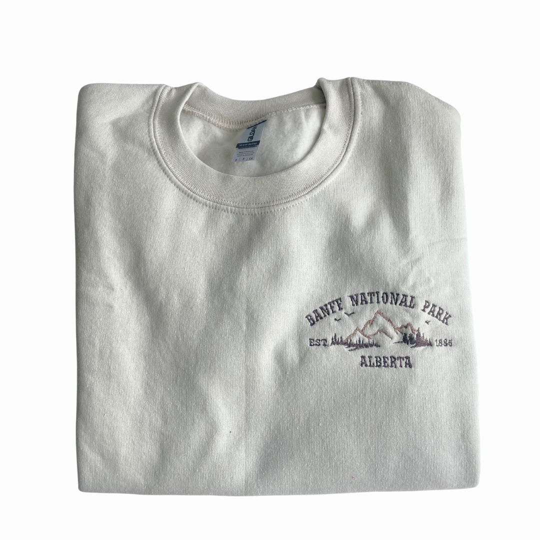 Banff National Park- Embroidered Sweater