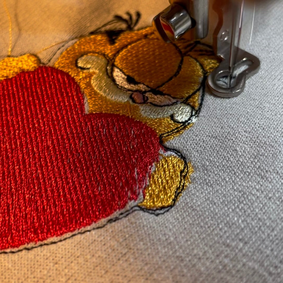 Valentine Orange Tabby Cat Sweater