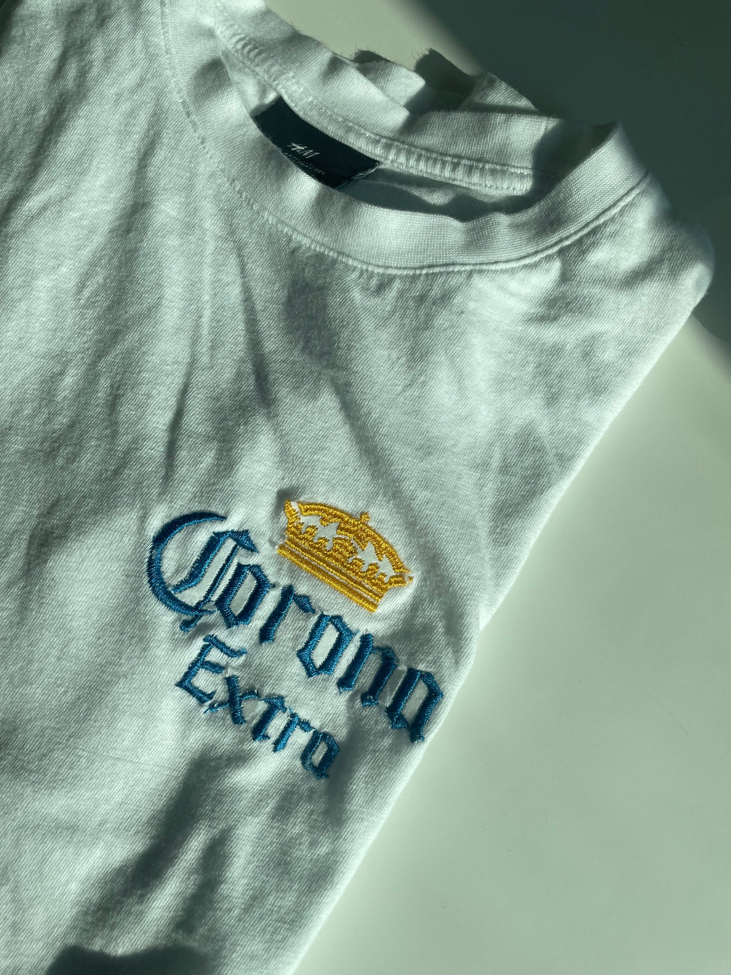 Beer Brand Corona Extra Embroidered Tee