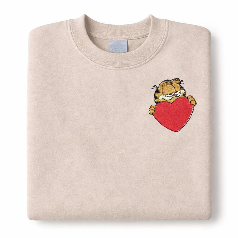 Valentine Orange Tabby Cat Sweater