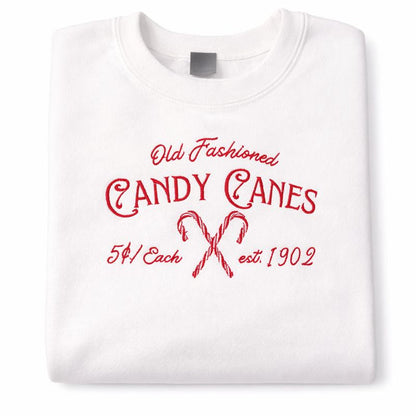 Old Fashioned Candy Canes Sweater
