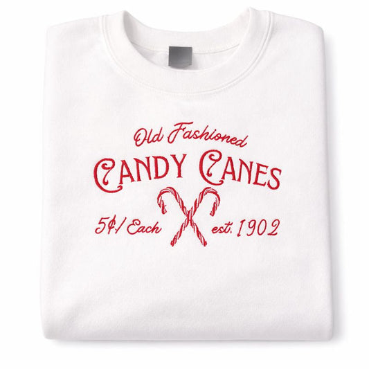Old Fashioned Candy Canes Sweater