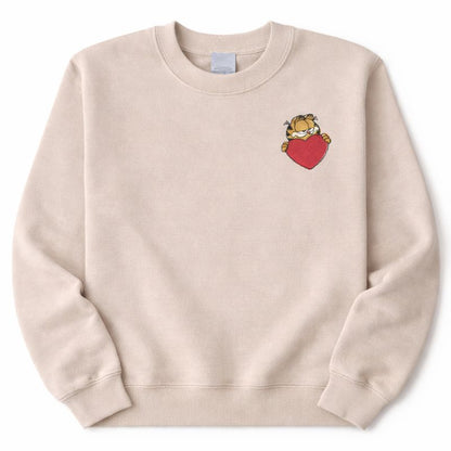 Valentine Orange Tabby Cat Sweater