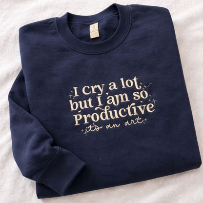 I Cry A Lot, Embroidered Sweater