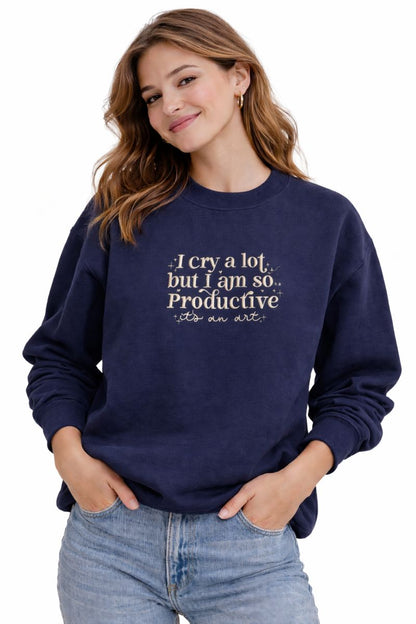 I Cry A Lot, Embroidered Sweater