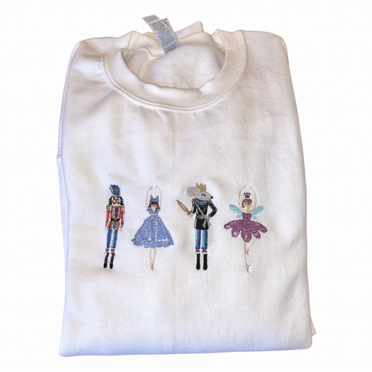 Nutcracker Ballet Embroidered Sweatshirt