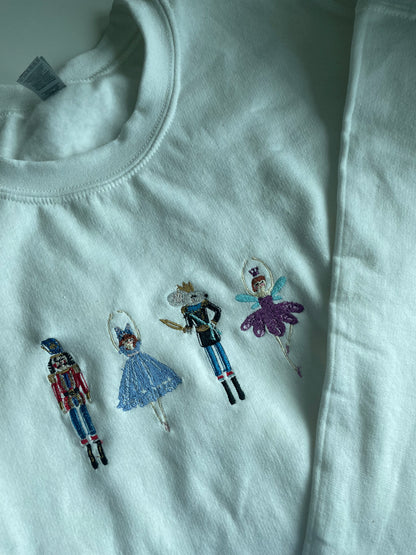 Nutcracker Ballet Embroidered Sweatshirt