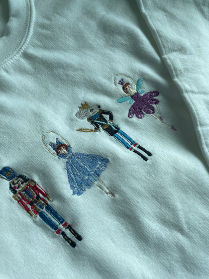 Nutcracker Ballet Embroidered Sweatshirt