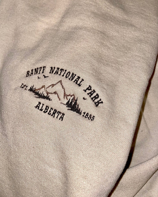 Banff National Park- Embroidered Sweater